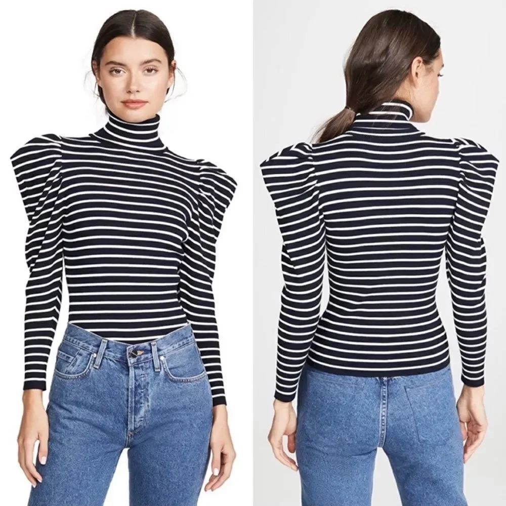 A.L.C. Baker turtleneck puff sleeve Sweater size XS